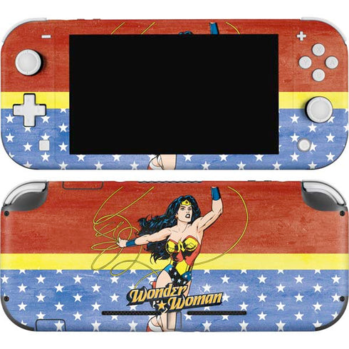 DC Comics Wonder Woman Ready to Fight Nintendo Switch Lite Skin